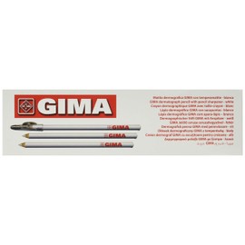 Gima Dermatograph Pen, Skin Marker, Dermatological Pencils, 33176, Pack of 6, White