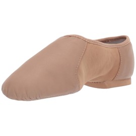 Bloch Dance Girl's Neo-Flex Leather and Neoprene Slip On Split Sole Jazz Shoe