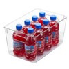 RUBOXA Shatterproof Clear Plastic Storage Bins for kitchen organization and