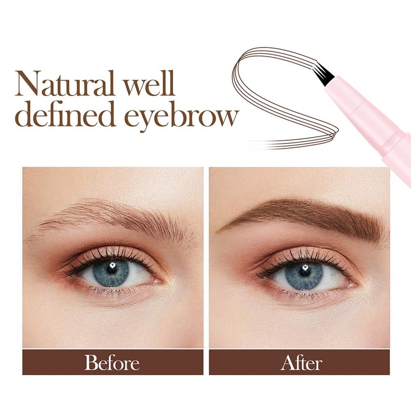 Eyebrow Pencil - Tattoo Brow Pen with Micro Fork Tip/Eyebrow