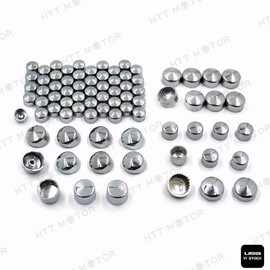 XKMT-79pcs Chrome Caps Dress Kit Compatible With 99-16 Harley Big Twins Engine Full Bolt Covers [B07689BG7F]
