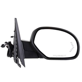 QUALINSIST Compatible with 2007-2013 for Chevy Silverado 1500 Passenger Right Side View Mirror with Power Folding Heated Turn Signal Memory Puddle Lamp