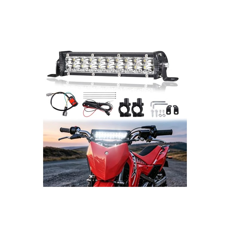 Motorcycle Headlight 60 W 2500 Lm for 22 mm 7/8