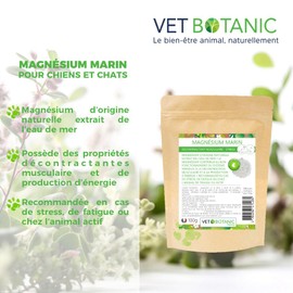 Marine-Magnesium für Hunde und Katzen, Pulver, 100 g Vet Botanic