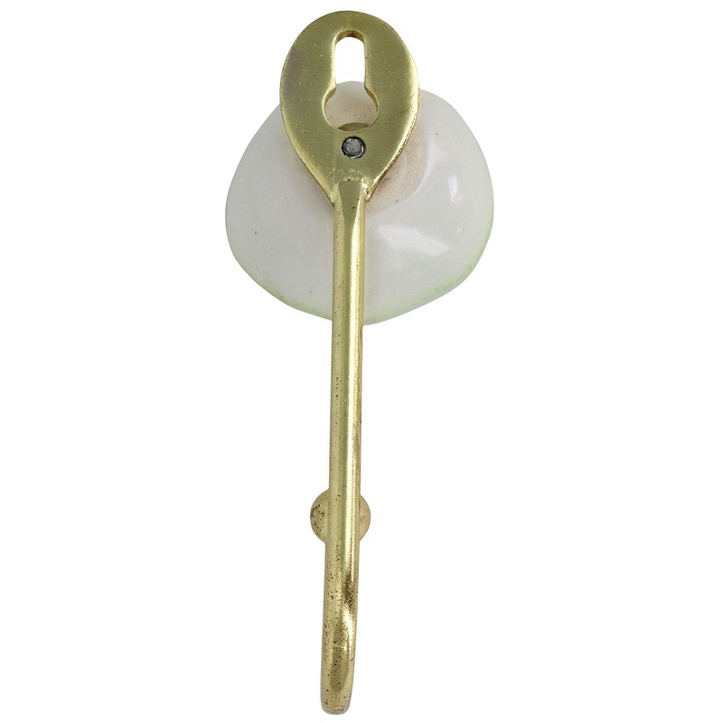G Decor Rhodes Ceramic Rustic Wall Hooks for Living Room,