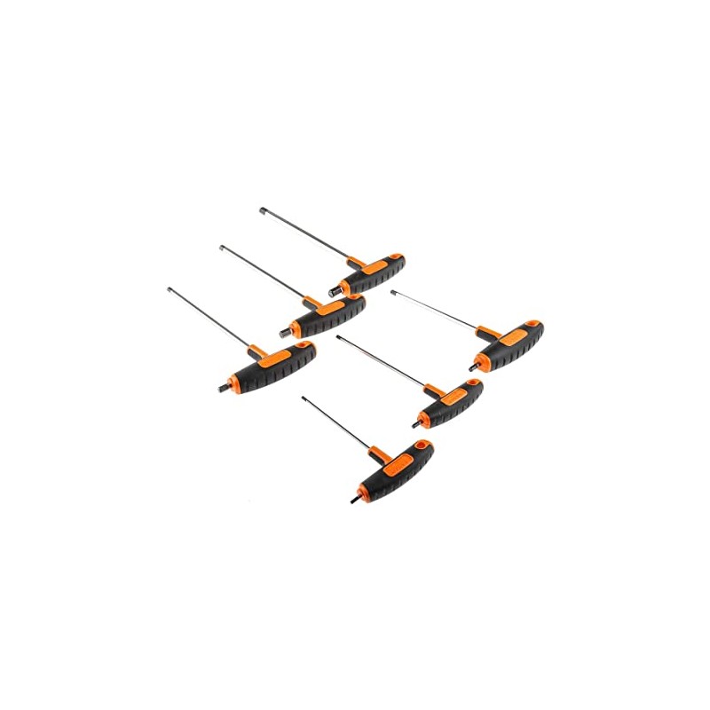 Bahco 903T-1 T-Handle Screwdriver Set for Hexagonal Head Screws, Silver/Black/Orange,