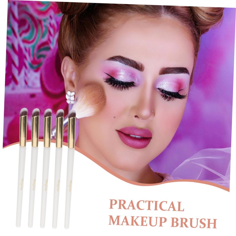 Baluue 10pcs Angled Concealer Brushes Eye Makeup Brushes for Smooth
