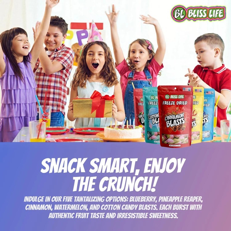 Bliss Life Watermelon Freeze Dried TikTok Candy ASMR Spicy Snack