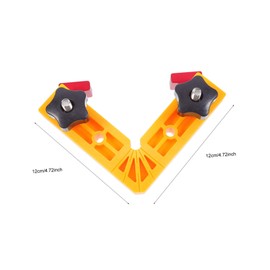 Tofficu 1 Set Positioning Squares Durable Right Angle Clamp for Woodworking Compact Plastic Ruler for Accurate Measurements and Carpenter Tool