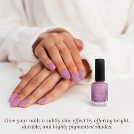 P2P Nails Vegan Purple Nail Gel Polish - Quick Dry Nail Polish - Smooth Texture Nail Gel in Vibrant Colors - Natural Shine Scratch Free Gel Polish (Amaranth)