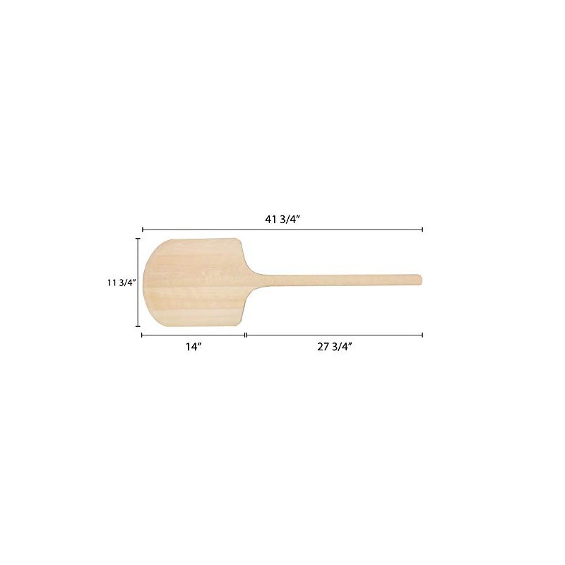 Thunder Group WDPP1242 Pizza Peel, 42" Long, 12" x 14"
