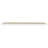Oak and White Floating Wall Shelf 47.2"x9.3"x1.5" MDF Display Standcolor: