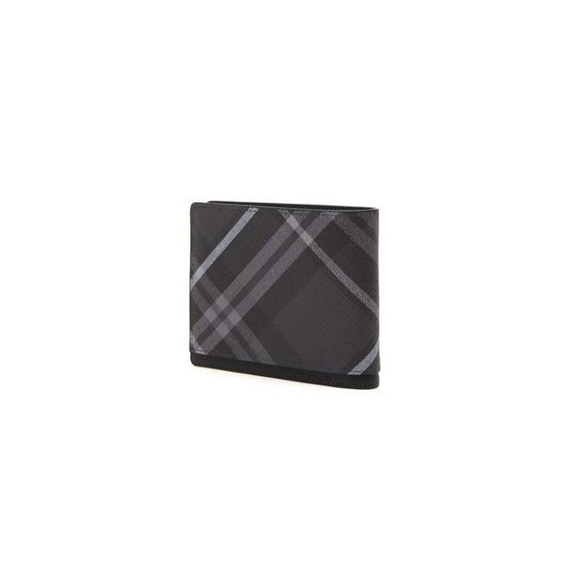 Hazzys (신세계센텀점)DUBLIN 블랙 체크 가죽 2단 반지갑 HJWA5F866BK DUBLIN Black