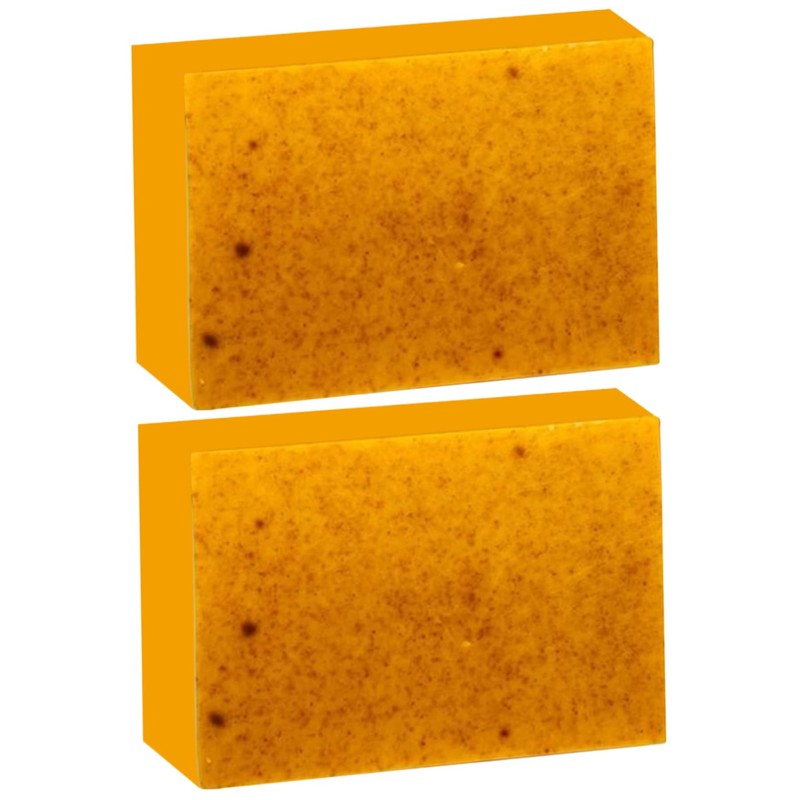 Barra de jabón de cúrcuma 2pcs Ingredientes naturales y orgánicos