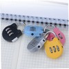 STOBOK 5pcs Mini Cartoon Combination Padlocks Locking Accessory for Gym