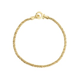 gorjana Women’s Marin Bracelet, 18K Gold Plated, Rope Chain, Parker Clasp