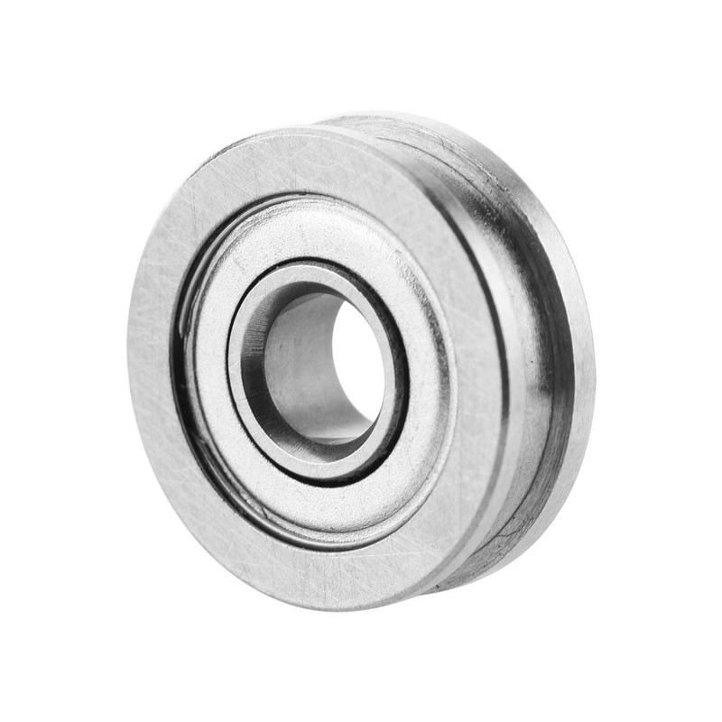 ASHATA 10 Pieces U604ZZ 3D Printer Pulley Wheel Bearings, U-Groove