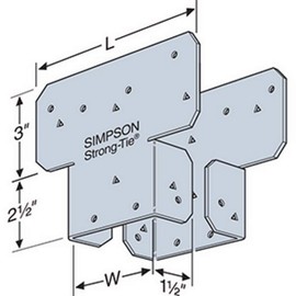 Simpson Strong Tie AC4RZ 4X Rough Adjustable Post Cap