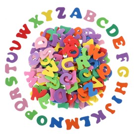 Molain 260Pcs Letter Stickers Foam Letter Stickers, Assorted Colors Self Adhesive A-Z Alphabet Stickers Craft Supplies Stickers for DIY Crafts Scrapbooking Kids School Project Party Decorations