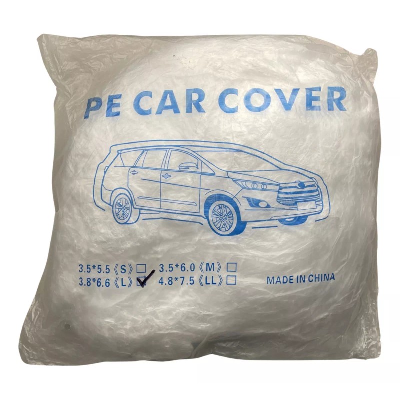Estuchelandia Cubierta Para Carro Coche Sedan Plastico Desechable Exterior