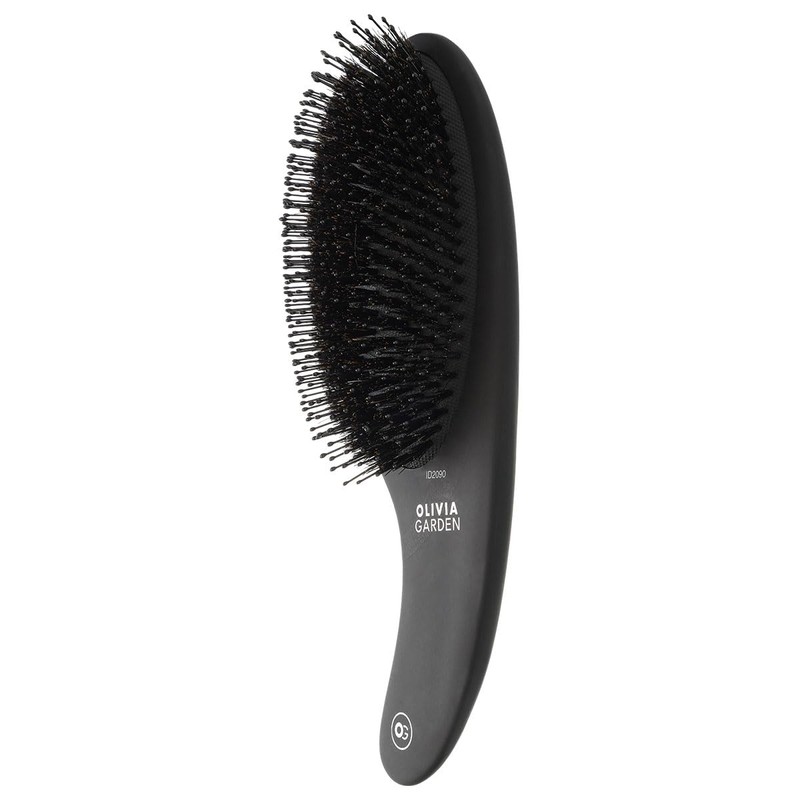 Expert Care Curve Boar&Nylon Bristles Matt Black