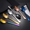 8 Pieces Coffee Spoons, Colorful Peanut Butter Spoons, Egg Stirring