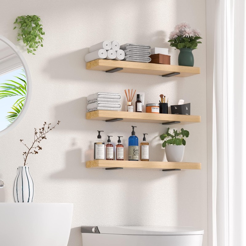 4 Pack Floating Shelf Bracket 4 Inch, Heavy Duty Hidden