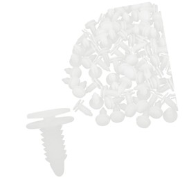 REPAIROCK 100 Pcs 7.5mm White Door Panel Clip Rivet Retainer Clips 6503709 for Chrysler Auto Replacement Parts