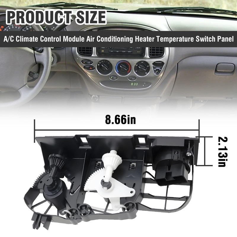 A/C Heater Climate Control Switch Assembly Compatible with Toyota Tundra