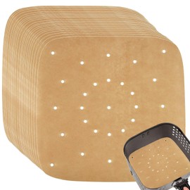 150Pcs 8.5 inch Air Fryer Parchment liners Papers Accessories, Square Bamboo Steamer Papers Sheets