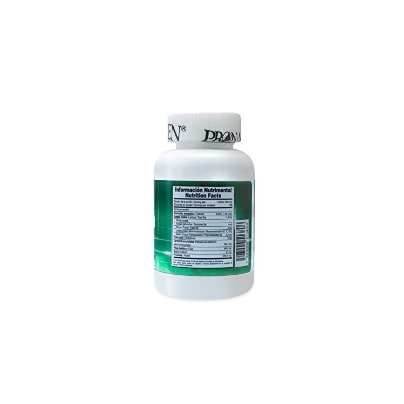 Alga Espirulina 180 tabletas de 500 mg PRONACEN