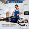 Loszaral 4-Pcs Gas Stove Burner Cap Set - Burner Cover