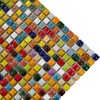 Hominter Colorful Ceramic Mosaic Mini Square Glossy Porcelain Tile for
