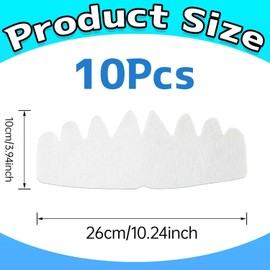 XuJJunB Cap Liner, Prevents Deformation, Ball Cap Liner, Hat Padding, Felt 8 Corner Lining, 10 Pieces, white, Free size