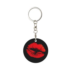 Red Lips Lipstick Keychain, Key Chain Keychains Organizer Keyring Holder for Women Men Boys Girls