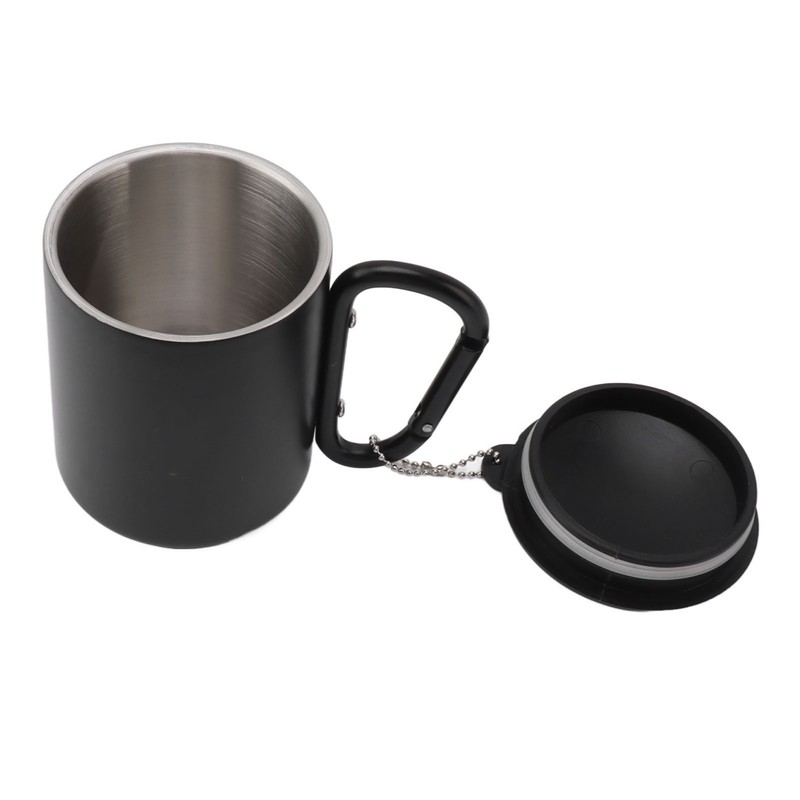 Stainless Steel Water Cup Double Layers Slip Resistant Practical Insulated