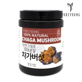 Pure Young Russian Chaga Mushroom Powder 150g Chaga Mushroom Collection / 퓨어영 러시아 차가버섯 분말 150g 차가버섯모음