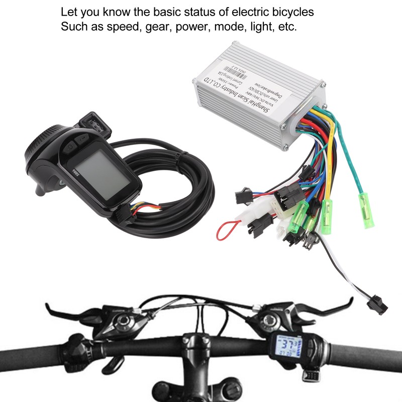 36/48V 350W Brushless Motor Controller with LCD Display Panel for