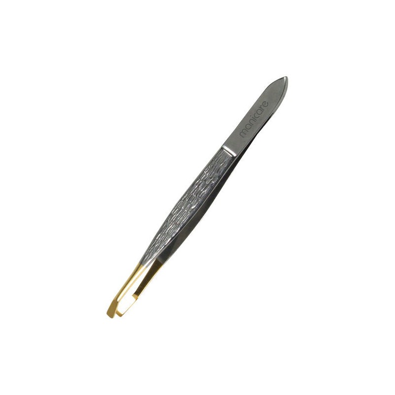 Manicare Triple X Tweezers, Gold Tipped