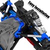 hopsupRC 7075 Aluminum C Hub Front Tie Rods with Stabilizer