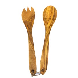 Olive Wood Salad Servers (10.5")