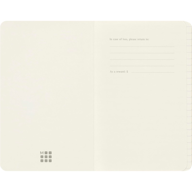 Moleskine QP713F16B24 Volant Pocket Plain Journals - Coral Orange/Aqua Blue