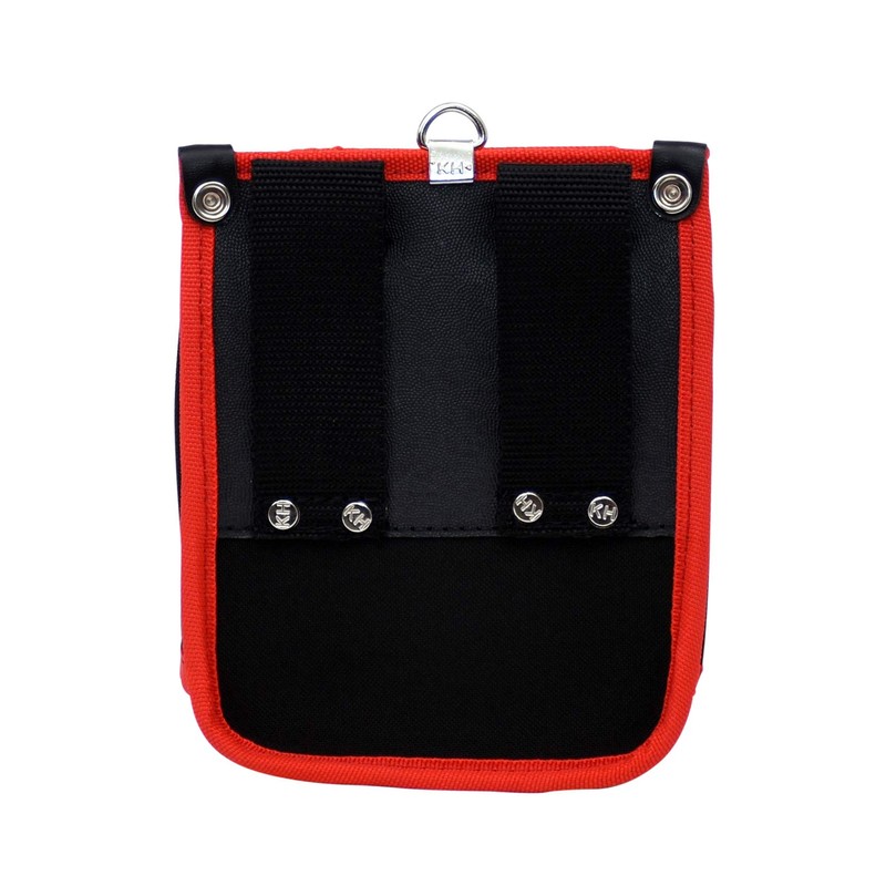 KH Takesonashii Two-tier Waist Bag, Black/Red