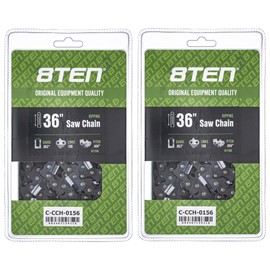 8TEN Ripping Chainsaw Chain 36 Inch .063 .404 108DL for Stihl 084 088 MS 880 46RS108 (2 Pack)