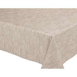 BEAUTEX Washable Oilcloth Tablecloth Georginia Beige Square 140 x 200 cm