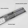 LONTAN 5 Pairs 18 Inch Soft Close Drawer Slides Side