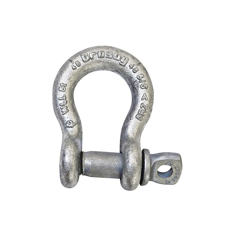 Crosby Screw Pin Anchor Shackle Alloy Steel, Galvanized, 2 Ton