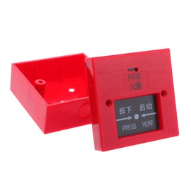 Zerodeko Emergency Fire Safety Alarm Button Glass Break Alarm for Reliable Build Easy Setup for Offices Malls Schools Instant Activation for Fire Emergencies