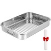 Stainless Steel Roasting Oven Pan: Roaster Pans With Rack &