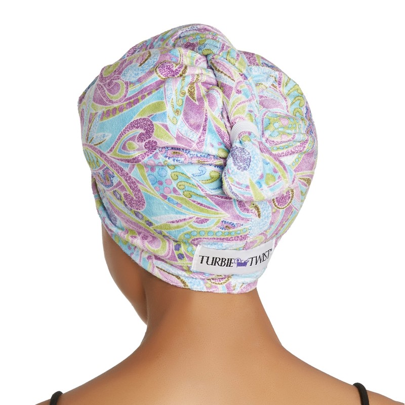 Turbie Twist Microfiber Hair Towel (2 Pack) Paisley
